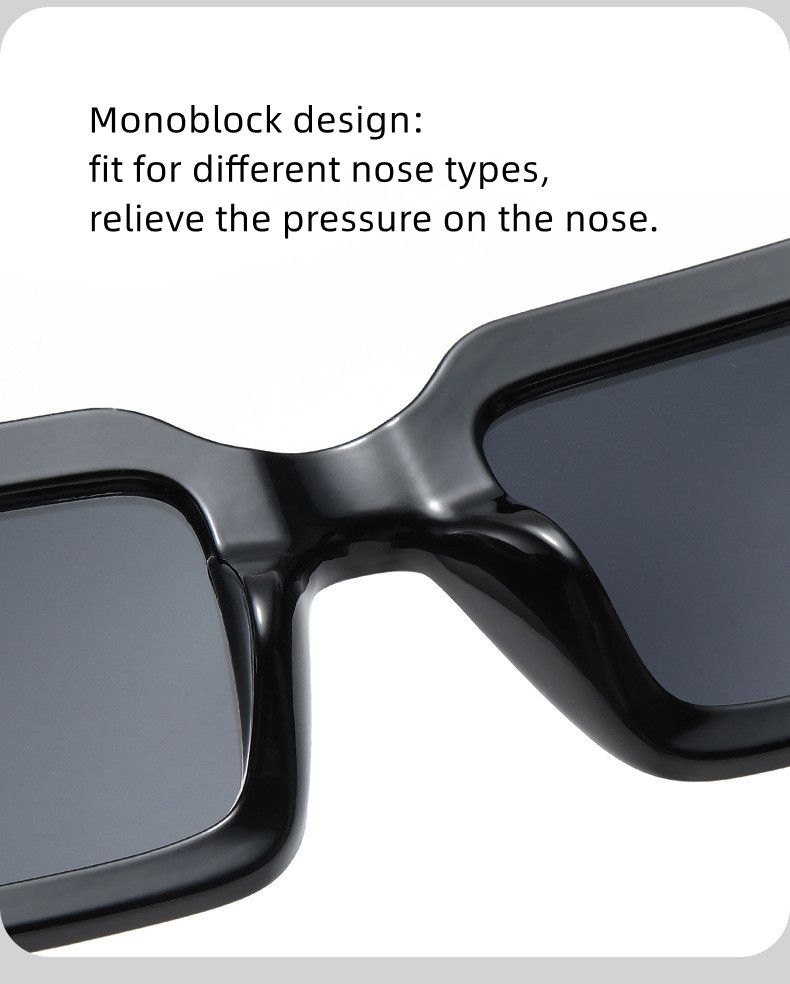 Nouveautés Combt Vintage Rectangle Mode Carré Couleur Bonbon Lunettes de Vue tendance ige Rétro Femmes Marque Design UV400 Lunettes de Soleil_voghion.com