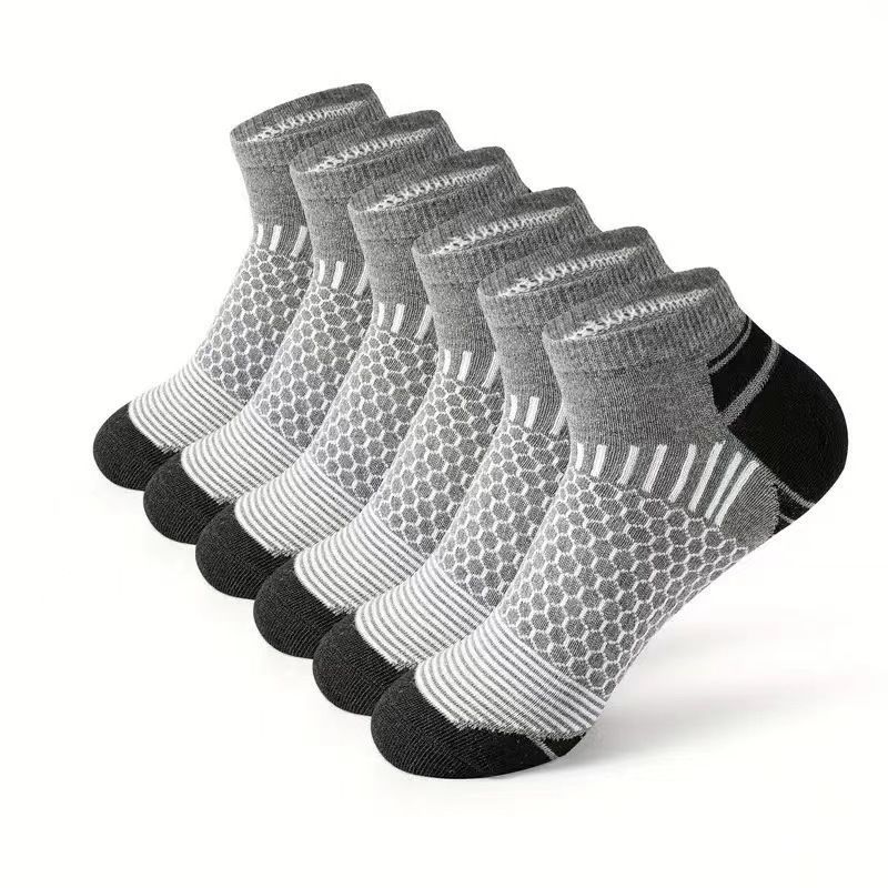 Unisex Sports Running Basketball Outdoor Men's Breathable Wicks Boat Socks_voghion.com