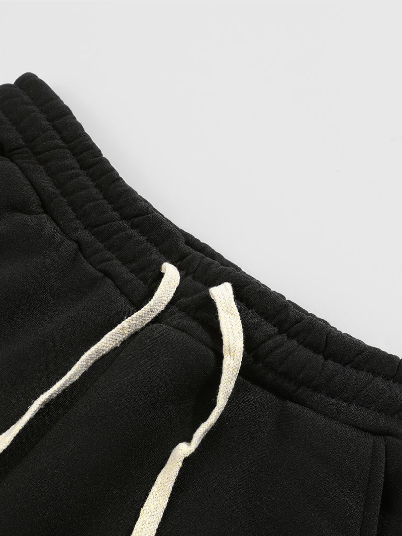 Herrenbekleidung Mode New York Letter Freizeitmode Leicht elastischer Stoff Schlaghose Modisch und vielseitig_voghion.com