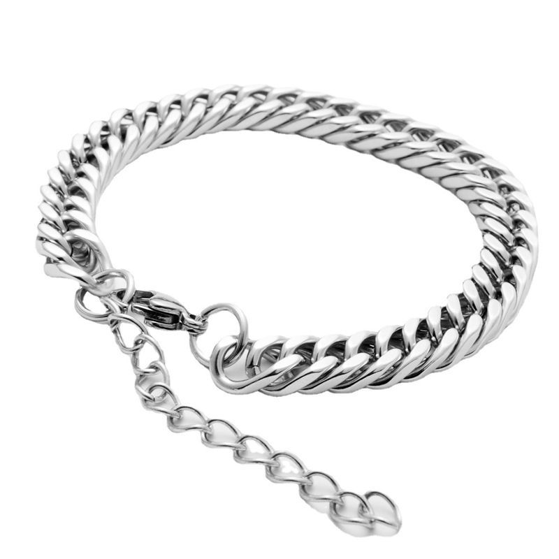 Anello da uomo in acciaio al titanio, autodifesa hip hop, gioiello con personalità, bracciale da uomo con osso di drago cubano alla moda_voghion.com