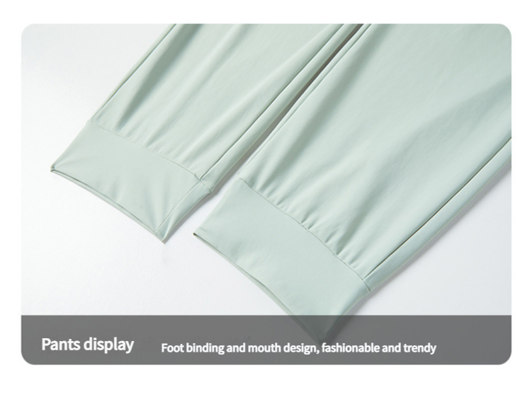 Sommer-Eisseide für Damen und Herren, hautfreundlich, kaum spürbar, atmungsaktiv, dehnbar, Jogginghose, lockere Passform,_voghion.com