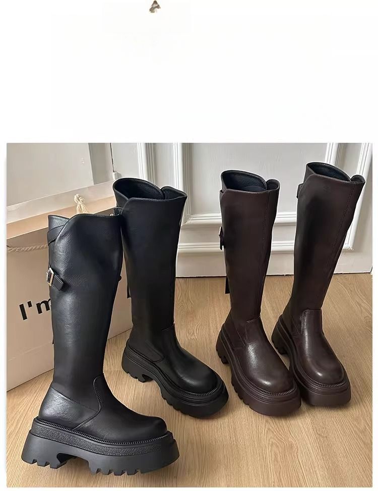 2025 Fall And Winter New Thick Bottom Comfortable High Fashion Boots Casual Wear Comfortable Lightweight Personality Not Tired Feet_voghion.com