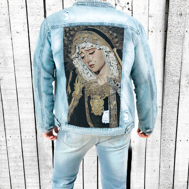 2198 Denim Herbst Winterjacke bedruckt für Wärme und lässigen Herrenmodetrend_voghion.com