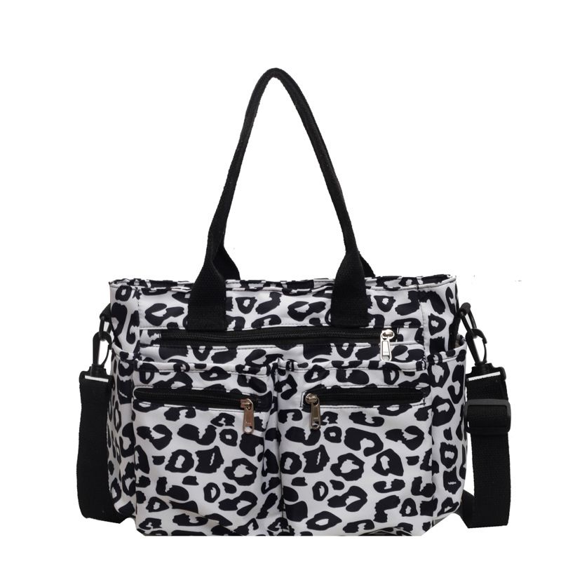 Large Capacity Leopard Print Tote For Women New Versatile Shoulder Crossbody Bag Mommy Handbag_voghion.com