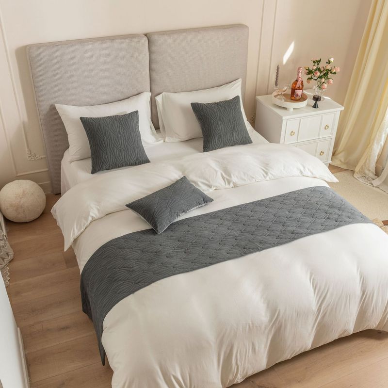 Nueva toalla de cama de terciopelo holandés con patrón de concha súper suave para hotel de alojamiento familiar_voghion.com