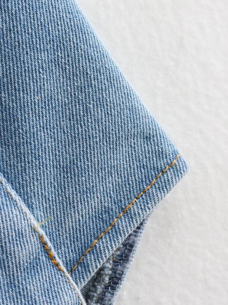 cardigan di alta qualità senza maniche con colletto polo e tasca grande tinta unita da donna A19846_voghion.com