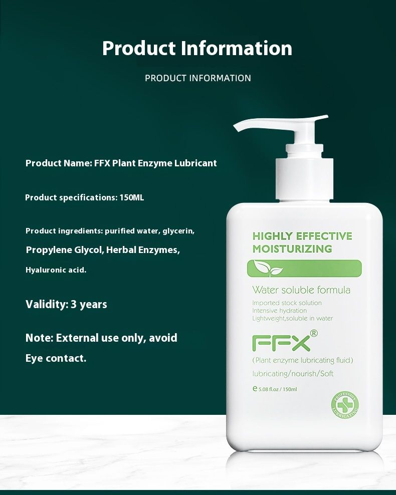 FFX plant enzyme lubricant couples, water-soluble products for sexual intercourse, adult body lubricant, white square_voghion.com