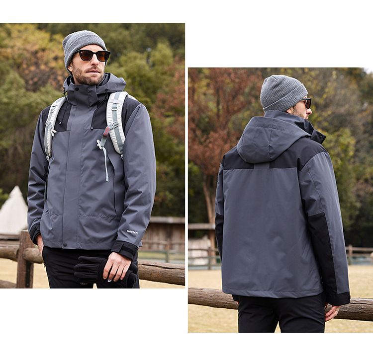 Korean Style Men's Down Jacket – Trendy Couple Matching Hooded Puffer Coat, Lightweight & Fashionable (Black/Ivory White/Tea Green, XS-3XL)_voghion.com