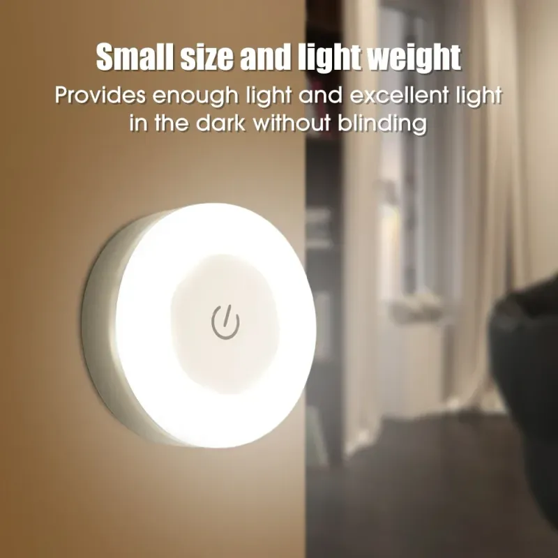 Luce notturna a LED portatile ricaricabile tramite USB per l'illuminazione di soggiorno e camera da letto. Lampade, decorazioni per la casa, luci decorative._voghion.com