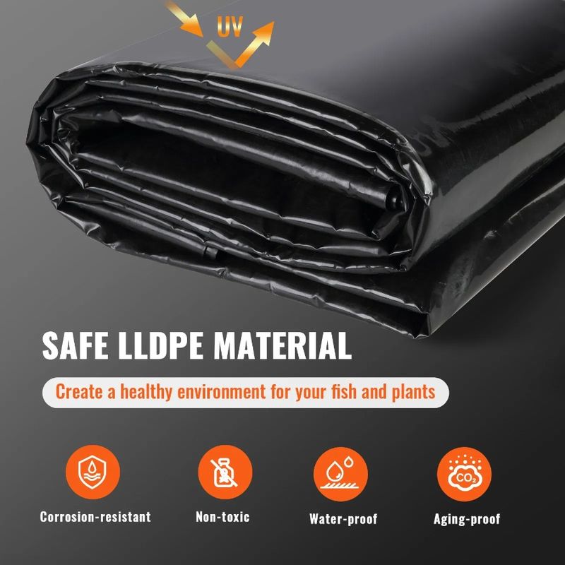 Laghetti Laghetti Spessore Sottopavimento Mil Per O Pelli Flessibili Taglio Stagno X Materiale Facile Pesce Acqua 10 LLDPE 20 13 Koi Liner Ft_voghion.com