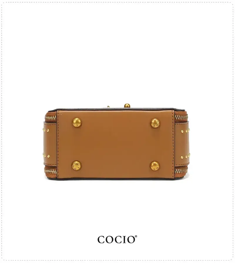 COCIO Designer New Letter Printed Mini Shoulder Simple And Versatile Vintage Handbag Casual Classic Messenger Bag_voghion.com