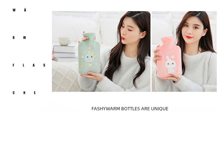 Kaqite winter hot water bag filling students cute water filling warm water bag cartoon pet plush warm baby wholesale_voghion.com