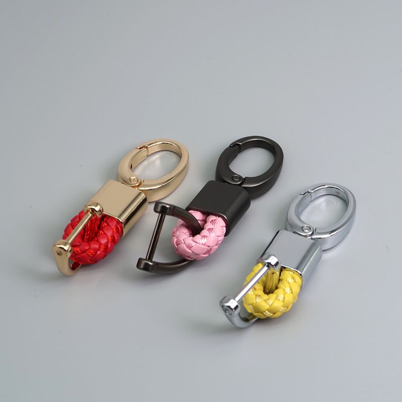 Auto sleutelhanger handgeweven leren touw sleutelhanger_voghion.com