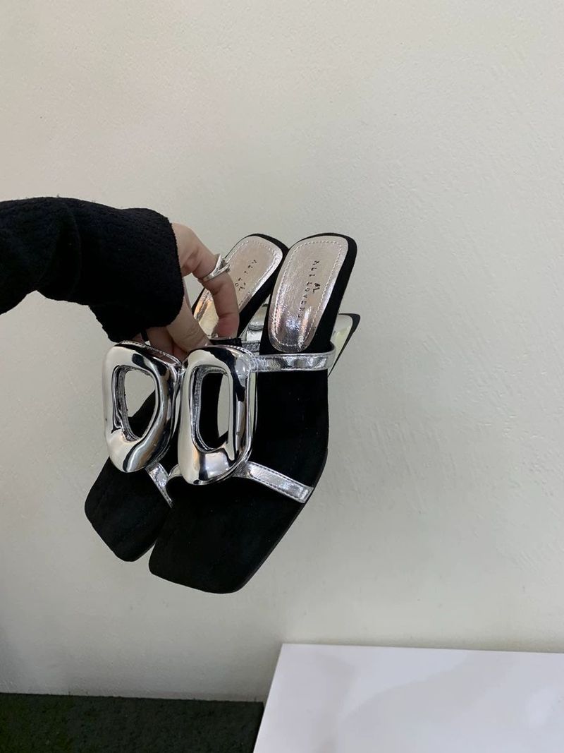 Summer New Fashion Shaped High Heel Women's Sandals Slippers Fashionable Hundred Wear Comfortable_voghion.com