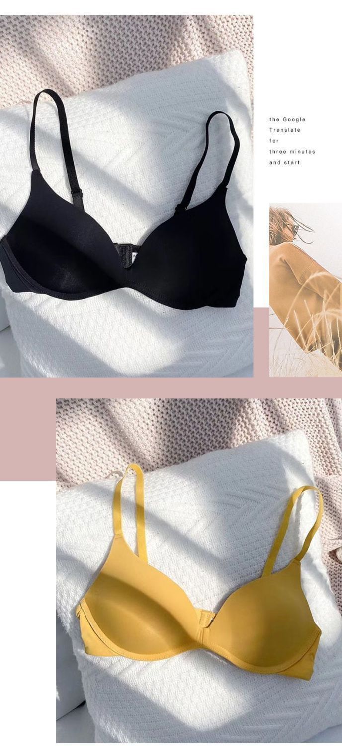 Women's Intimates Girl Underwear Small Chest Gathered Without Steel Ring Breathable Thin Style Uplift Seamless Smooth Sports Bra_voghion.com