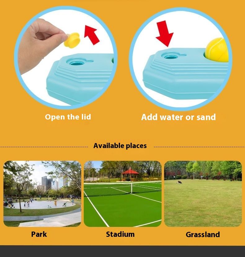 Tennis Racket For Children Single And Double Badminton Training Device With String Sports Ball Outdoor Activities_voghion.com