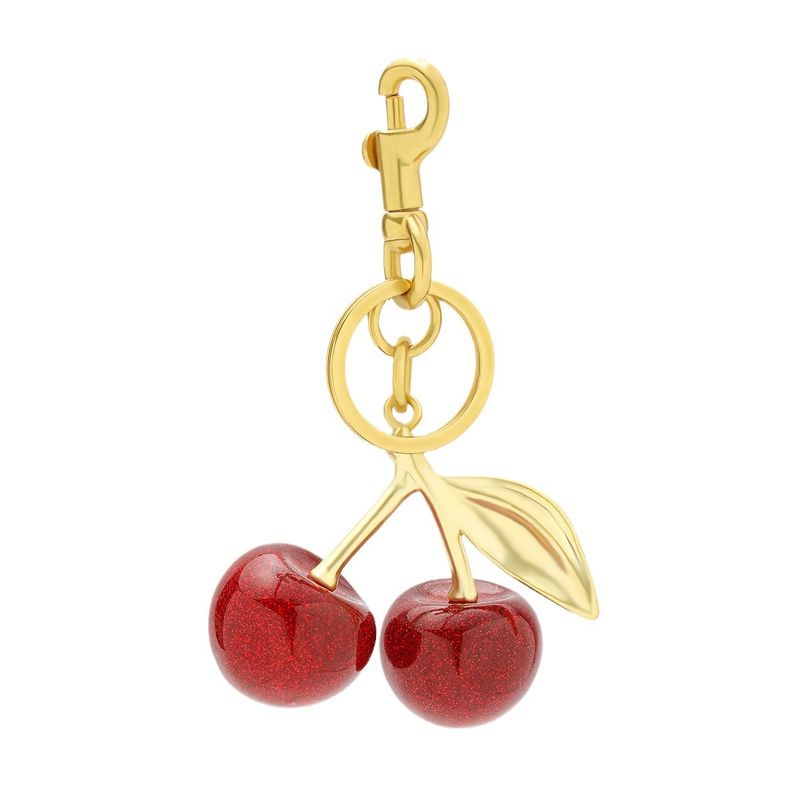 Bag Parts & Accessories Cherry Fruit Bag Pendant Cherry Keychain Handbag Pendant Creative Ladies Gift Car Decoration_voghion.com