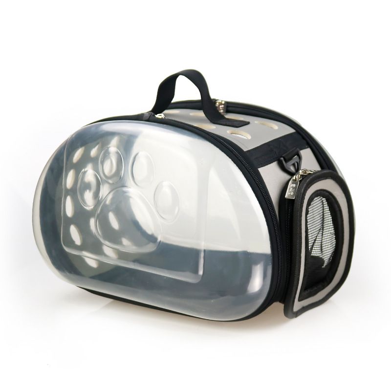 Transparent Portable Foldable Pet Breathable Single Shoulder Handheld Dog Bag Small Detachable Cat Carrier_voghion.com