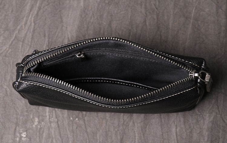 Borsa da uomo in pelle di alta qualità, portafoglio lungo in morbida pelle da donna, borsa per telefono alla moda in pelle di mucca, comoda e resistente al tatto._voghion.com