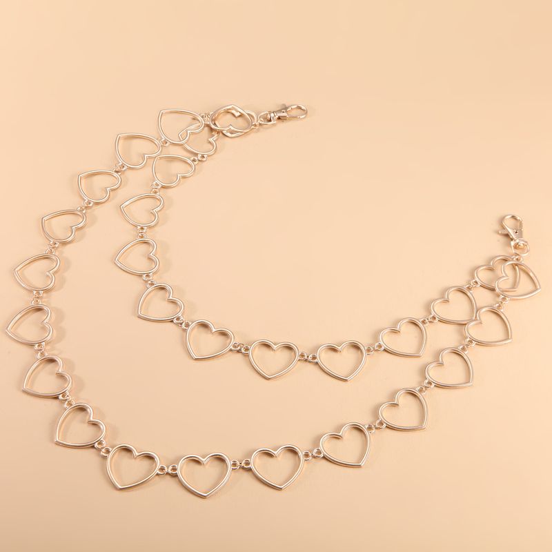 Accessories Simple Versatile Hollow Large Peach Heart Minimalist Hip Hop Pants Waist Chain_voghion.com