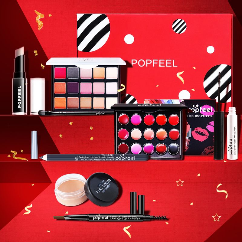 Makeup Sets Wholesale Eye Shadow Lip Gloss Foundation Lipstick Concealer Beginner Studio Makeup Combination Set_voghion.com
