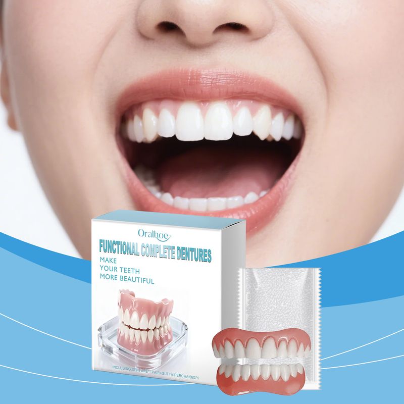 Modification Kit Daily Aesthetic Vacation Denture Comfortable Material Shows Natural Smile_voghion.com