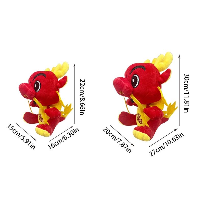 Niedliches, beliebtes Drachen-Plüschtier (2024) – ideales Geschenk zum chinesischen Neujahr oder Geburtstag_voghion.com