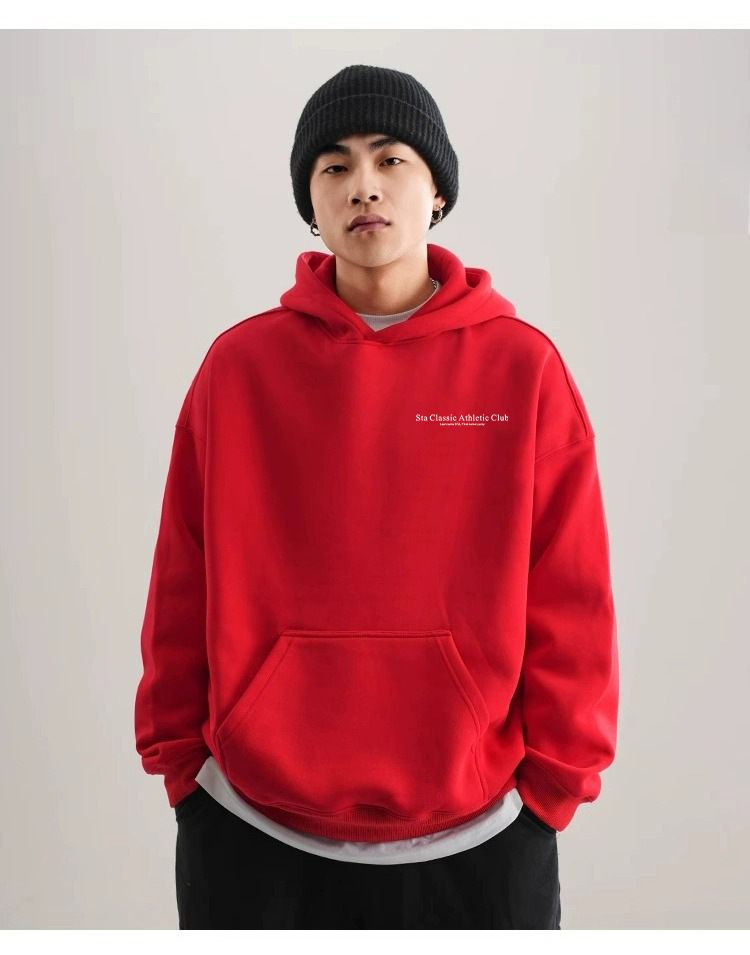 Felpa con cappuccio DragonRed di tendenza nazionale da uomo Felpa con cappuccio in cotone pesante autunno e inverno per uomo e donna Ins Trend_voghion.com