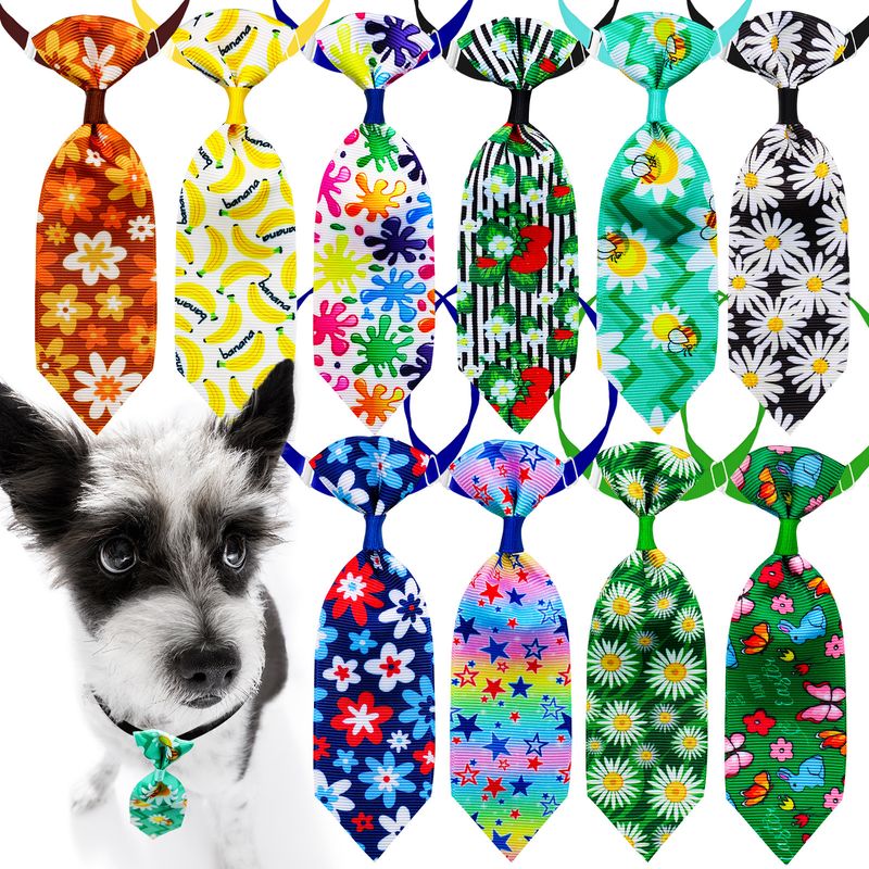 New Spring Bow Tie Adjustable Pet Cat Dog Flower Necktie_voghion.com