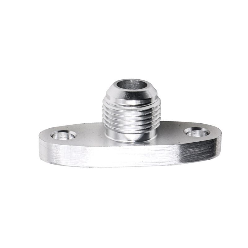 Auto parts silver AN10 for T3T4 turbine oil drain outlet flange gasket adapter kit with gasket_voghion.com