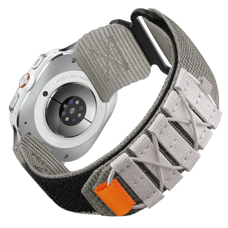 Curea țesută din nailon cu buclă pentru sporturi în aer liber, potrivită pentru Samsung Galaxy Watch7 Ultra, 47 mm_voghion.com