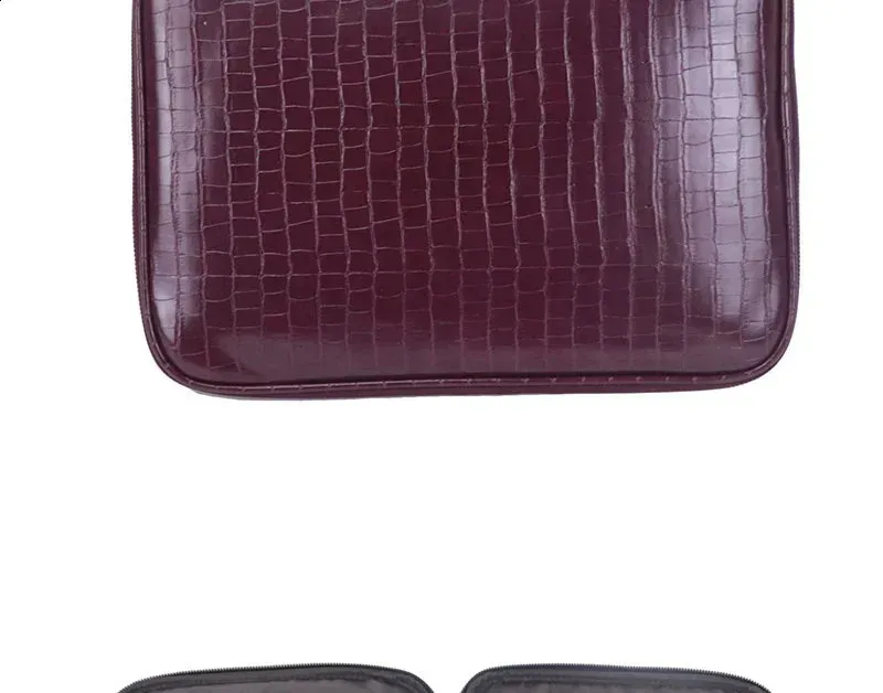 Free Custom Letters Office Women Pattern Laptop Leather Bag For IPAD Fashion A4 Paper Document File Folder 240729_voghion.com