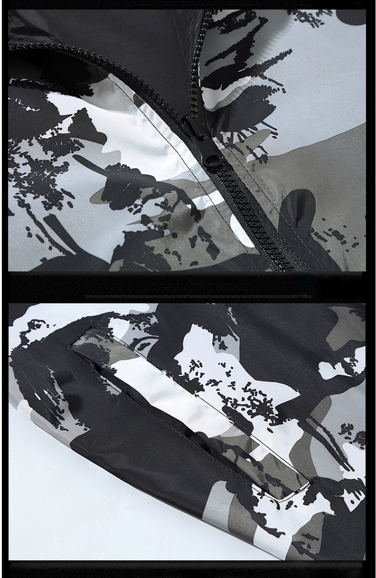 best-selling jacket men's trendy and handsome thin double-sided camouflage casual spring and autumn men's reversible jacket_voghion.com