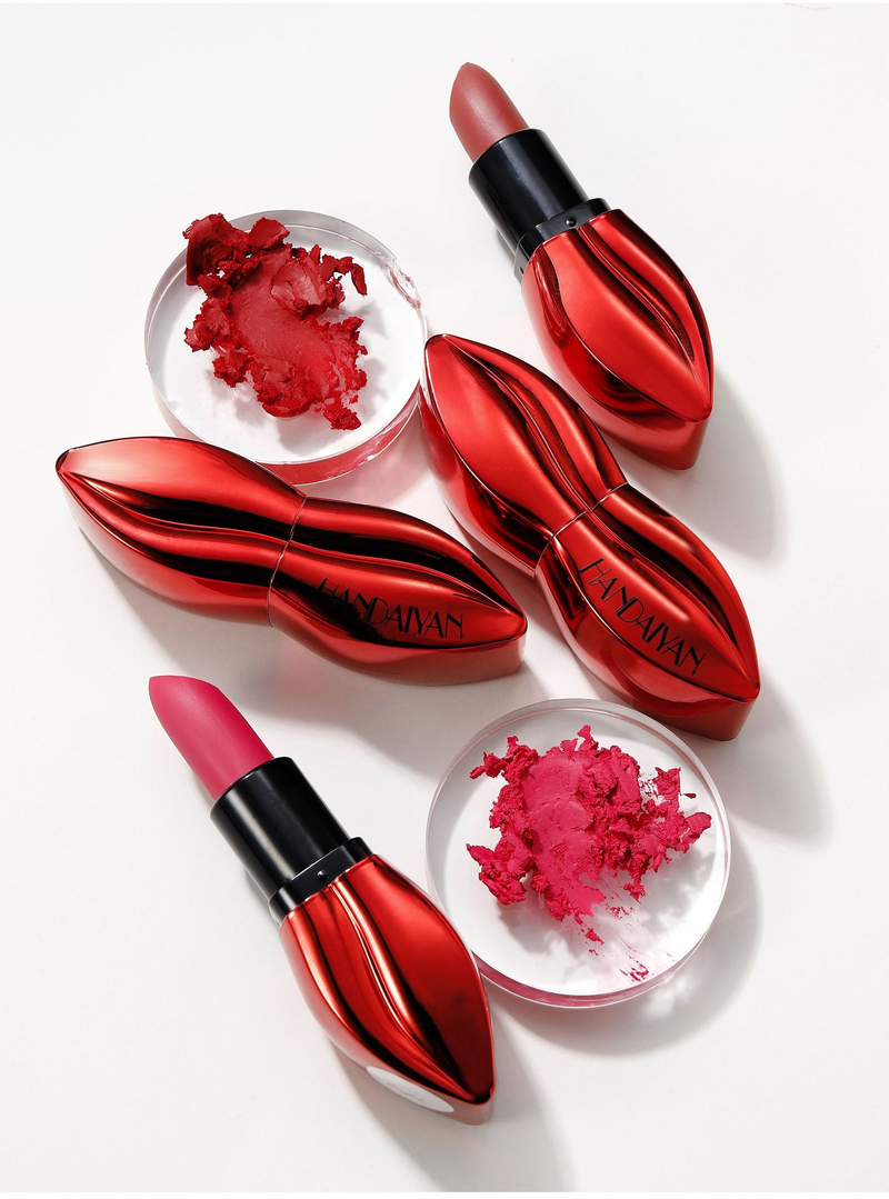Conjunto de presente de batom matte HANDAIYAN - 6 peças, acabamento aveludado matte, longa duração, à prova d'água e não borra_voghion.com