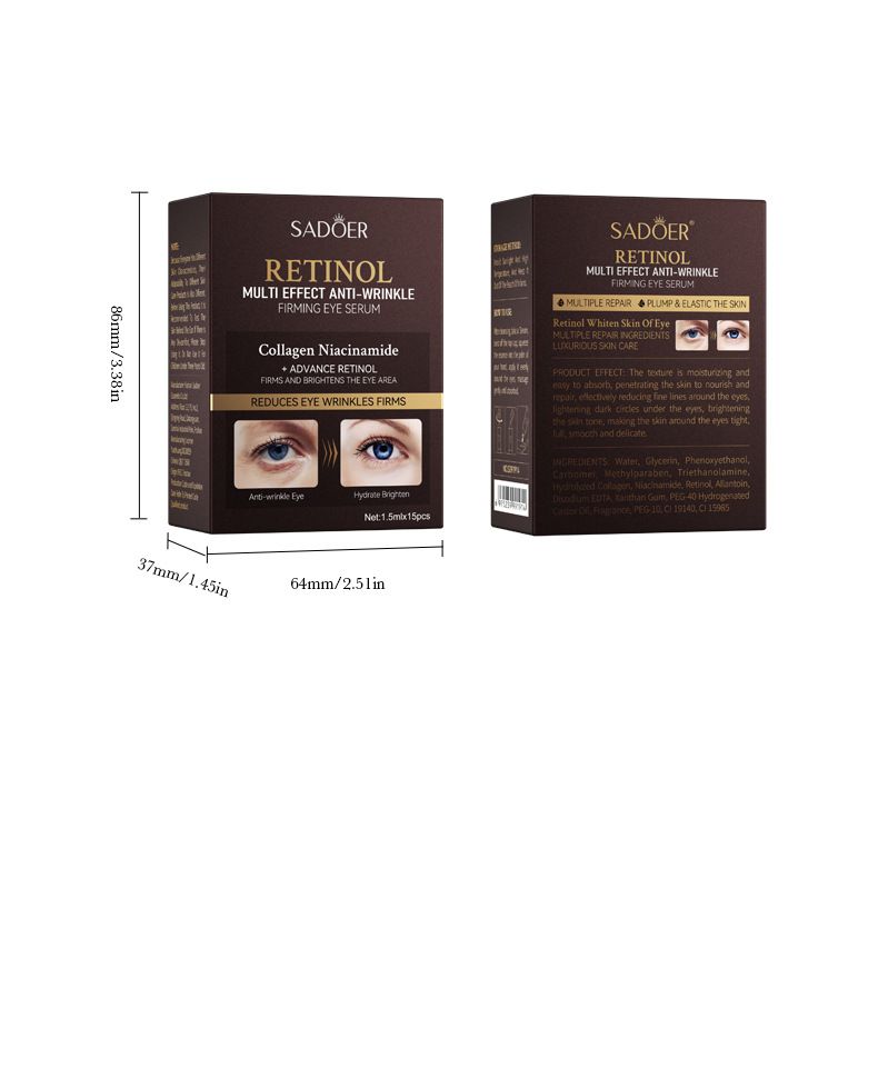 Secondary Throwaway Serum SADOER Retinol Multi-effect Anti-Wrinkle Firming Secondary Throwaway Serum Eye_voghion.com
