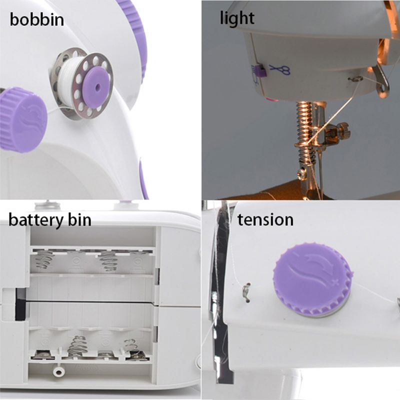 INNE Ompelu Hine Kannettava Mini Kotitalous Yövalo Jalkapoljin Suora E Hand Kaksilankainen Electric_voghion.com
