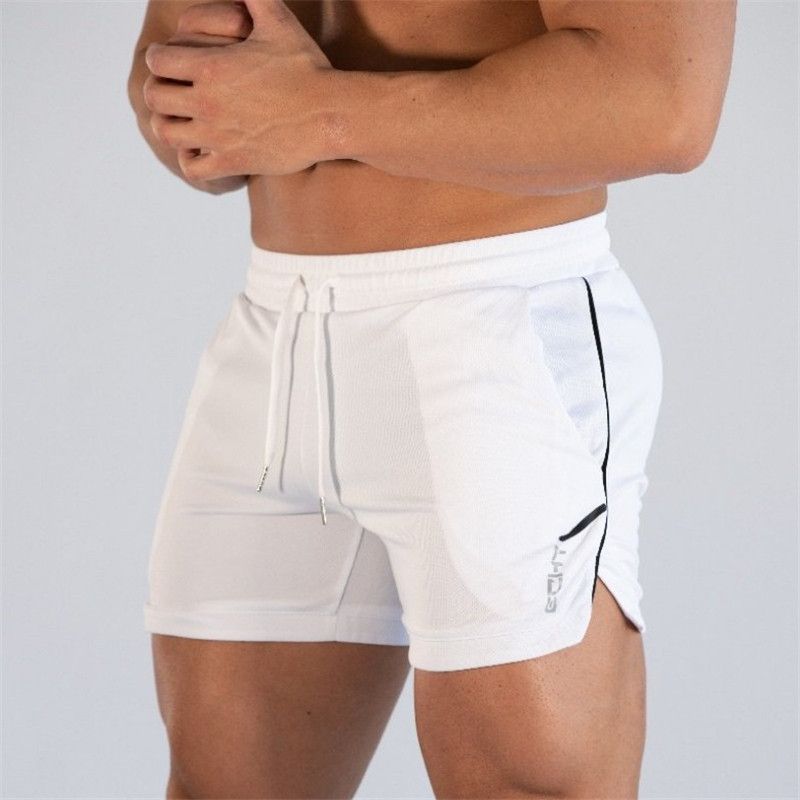 Muskuläre neue Sport-Shorts für Herren, Outdoor-Laufen, Fitness, schnelltrocknend, Strand, Dreipunkthose_voghion.com