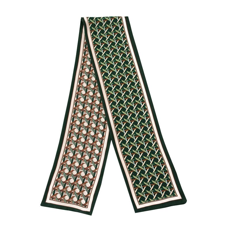 Sciarpa di seta Gesang lavorata a maglia stretta per protezione del collo lungo piccolo per uomo e donna_voghion.com