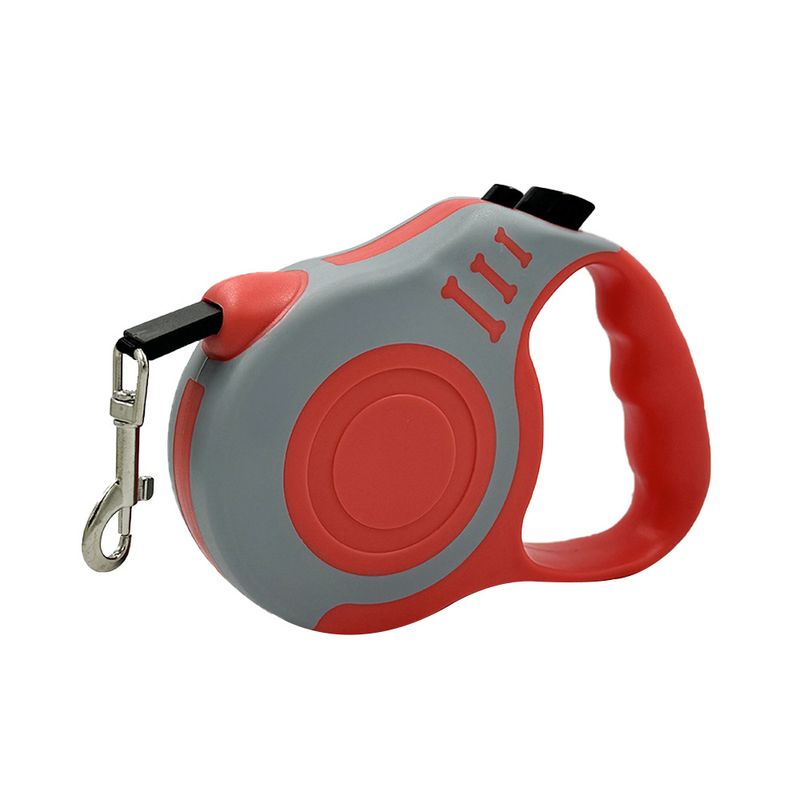 Tipo di animale domestico Guinzaglio anti-rottura retrattile automatico portatile per cani di piccola e media taglia, osso satinato_voghion.com