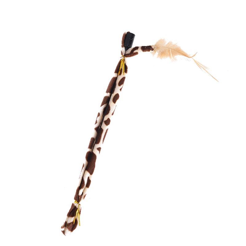 Yiwu Haqi Toy Leopard Print Short Rod Teaser Stick Single Individual Packaging Pet Cat_voghion.com