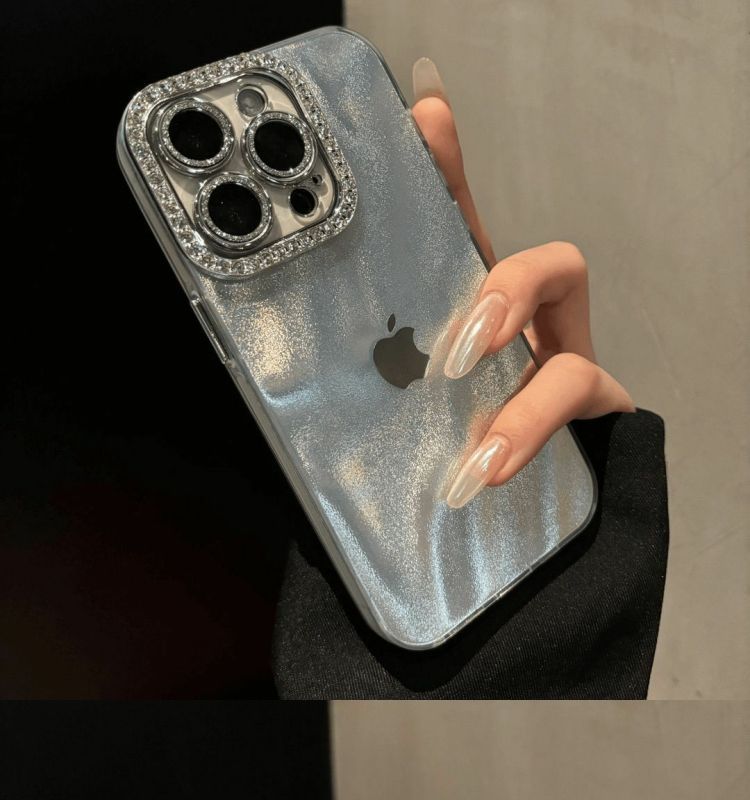 Custodia di lusso di alta qualità con texture di sabbia liquida compatibile con iPhone 16 Pro Max, iPhone 15/14, copertura completa antiurto 13_voghion.com