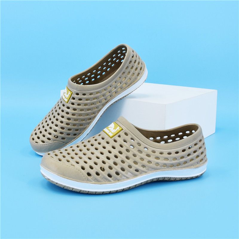 Scarpe da spiaggia traspiranti e antiscivolo, alla moda e per il tempo libero, per uomo, estive, con suola spessa_voghion.com