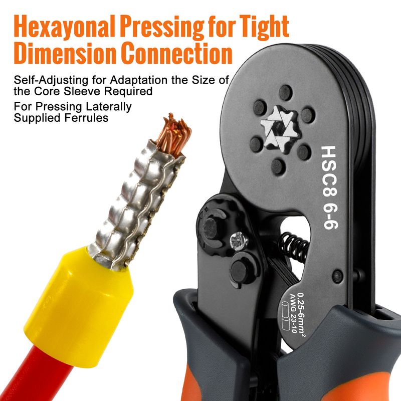 WOZOBUY Crimper Cable Cutter Adjustable Automatic Wire Stripper Multifunctional Stripping Crimping Pliers Terminal Hand_voghion.com