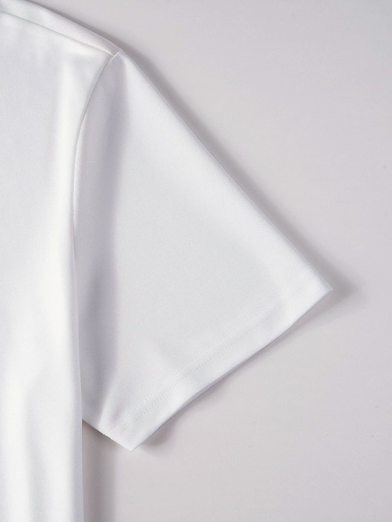 Herren Loose College Farblich passendes Revers Kurzarm T-Shirt Poloshirt Casual_voghion.com