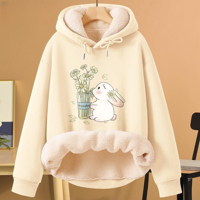 Zodiac Red Sweatshirt 2023 Neujahrs-Drachen-Cartoon-Print Top Fleece-gefütterte Sportjacke 12_voghion.com