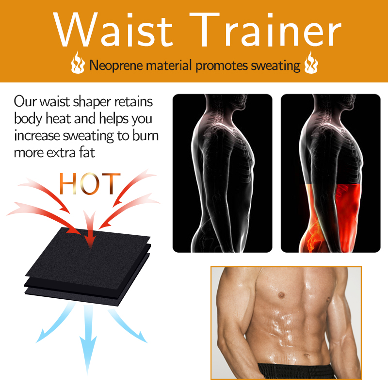 Derékformáló férfiaknak Cincher fűző fogyáshoz karcsúsító öv edzés testformáló Fiess zsírégető sportöv_voghion.com