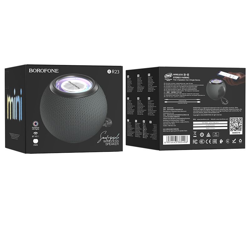 Festival de musique BR23 sport Bluetooth haut-parleur nouveau Compact sans fil Portable haute qualité téléphone système sonore_voghion.com