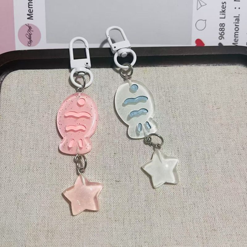 Crystal Colorful Fish Keychain Girl's Pendant Jewelry_voghion.com