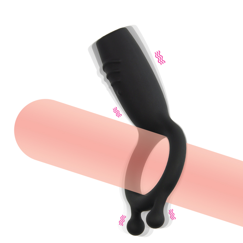 Anello vibrante 7 modalità Anello per eiaculazione ritardata per uomo Giocattolo del sesso G-Spot Stimolare il massaggio Anello D_voghion.com