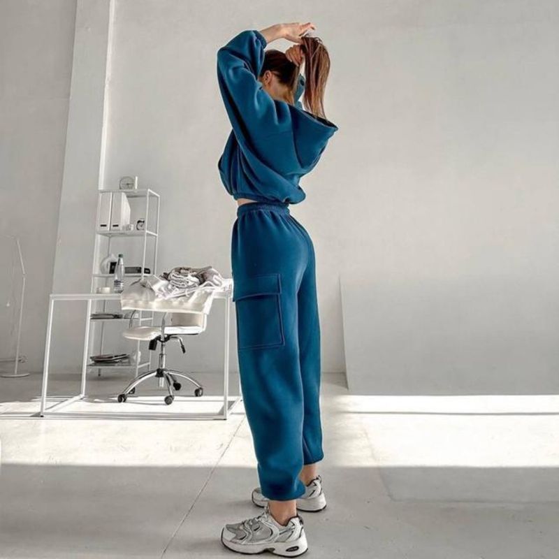 Ropa de mujer Otoño e invierno Ropa de mujer Nueva moda Deportes Ocio Suéter Traje_voghion.com